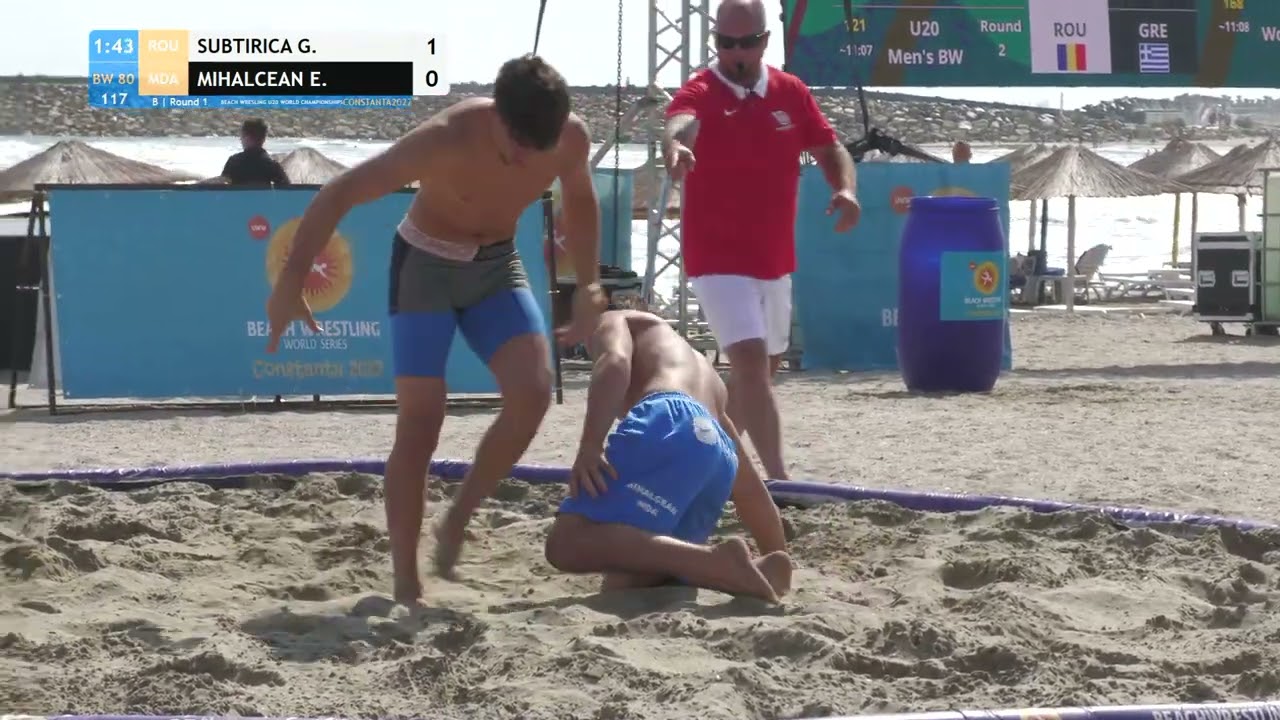 Round 1 Men's BW - 80 kg: G. SUBTIRICA (ROU) v. E. MIHALCEAN (MDA)