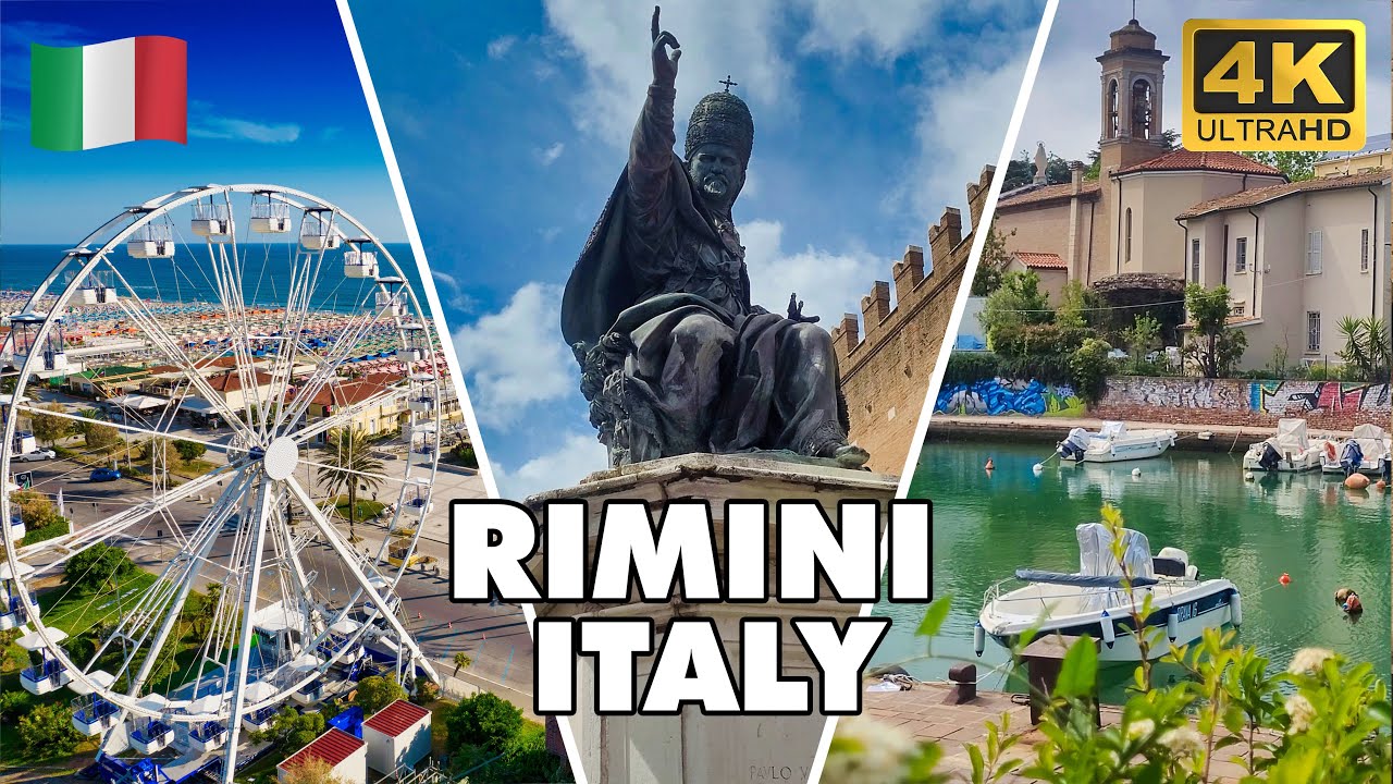 RIMINI Italy Full Tour : City Centre,Mercato & Colorful Borgo San Giuliano | 🚶 🇮🇹 Walking Tour