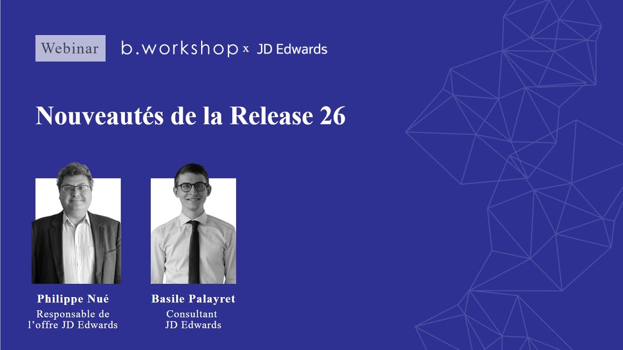 Nouveautés de la Release 26 JD Edwards | Webinar