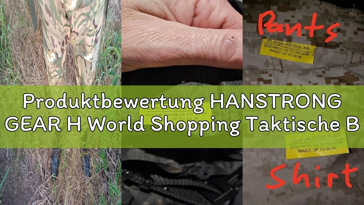 Produktbewertung HANSTRONG GEAR H World Shopping Taktische BDU-Kampfuniform, Jacke und Hose, Anzug f