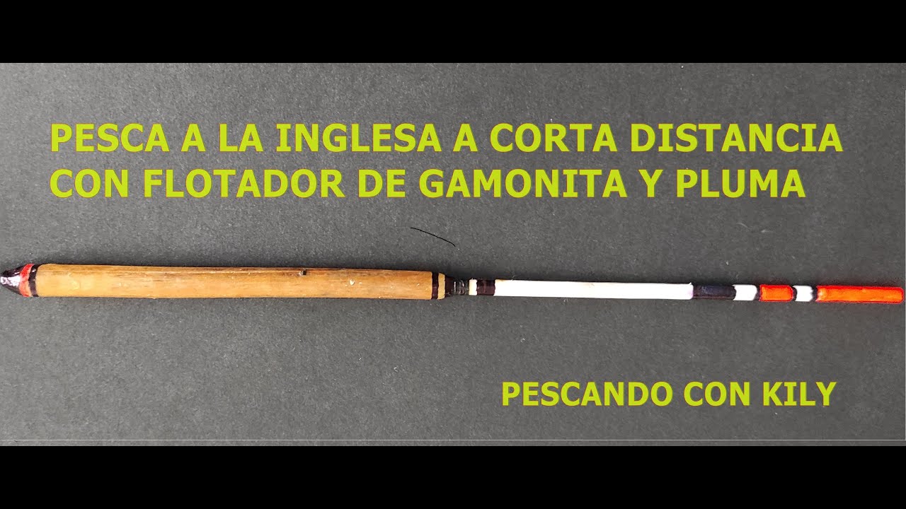 PESCA  A LA INGLESA A CORTA DISTANCIA CON FLOTADOR DE GAMONITA Y PLUMA