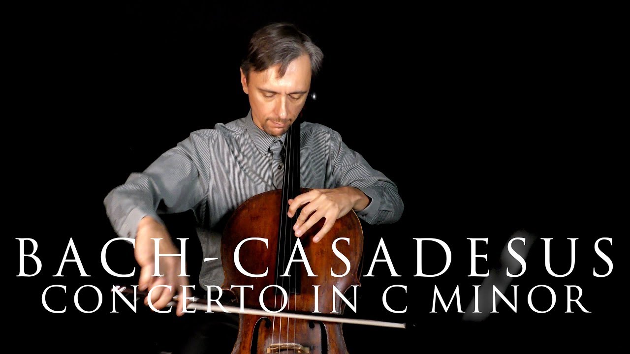 J.C. Bach / H.Casadesus Concerto in C minor for cello Mov.I | Practice with Cello Teacher
