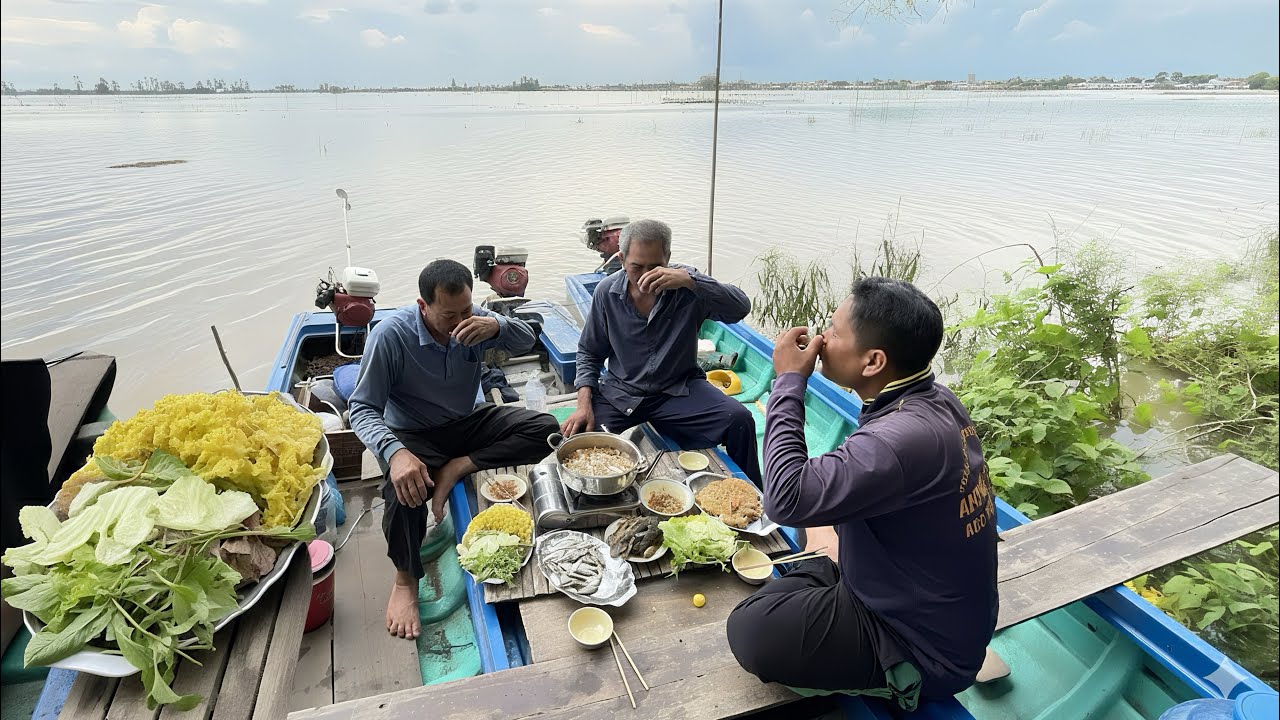 Thăm Dớn Mùa Nước Nổi, Lai Rai Cá Linh Kho Lạt | Góc Quê 6