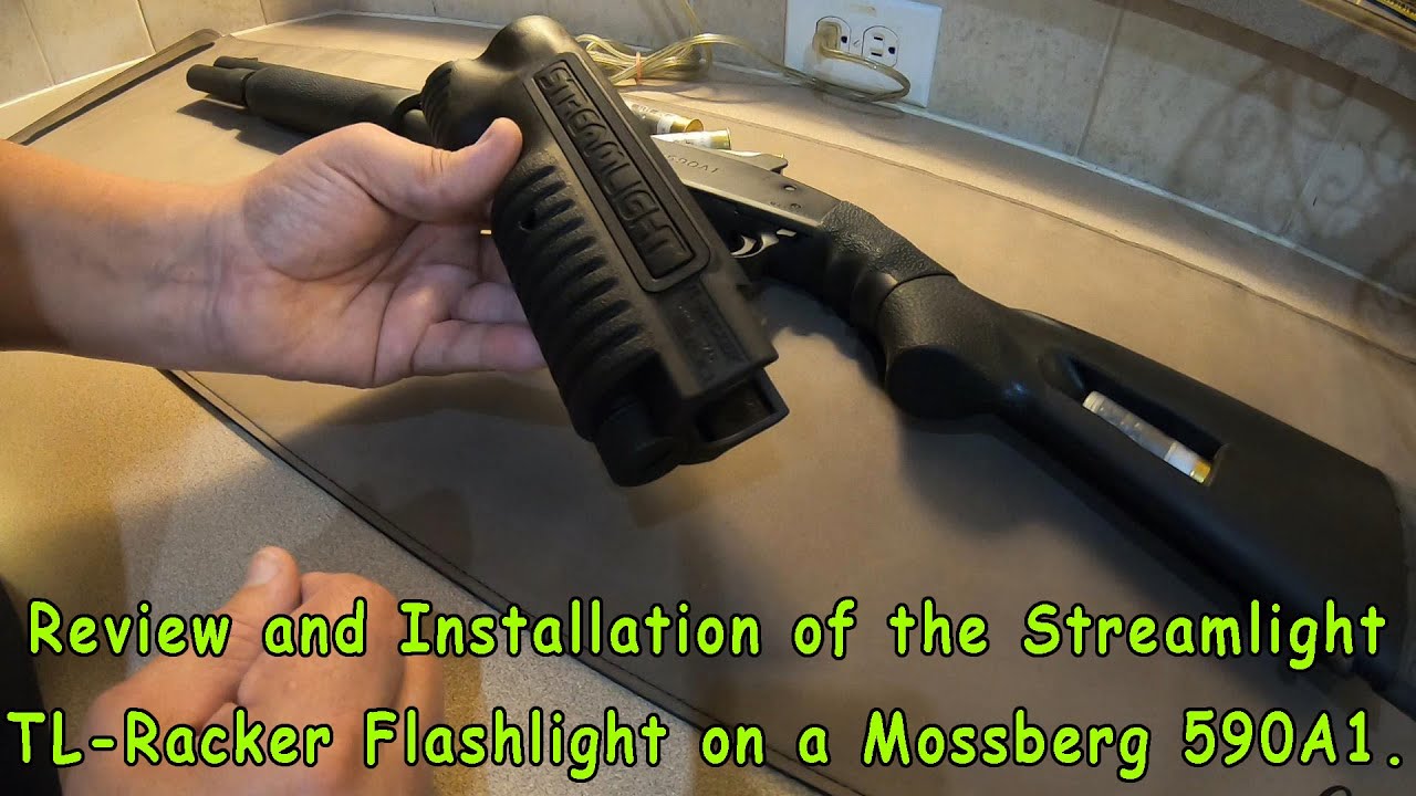 Review and Installation of the Streamlight TL-Racker on a Mossberg 590A1 Shotgun.