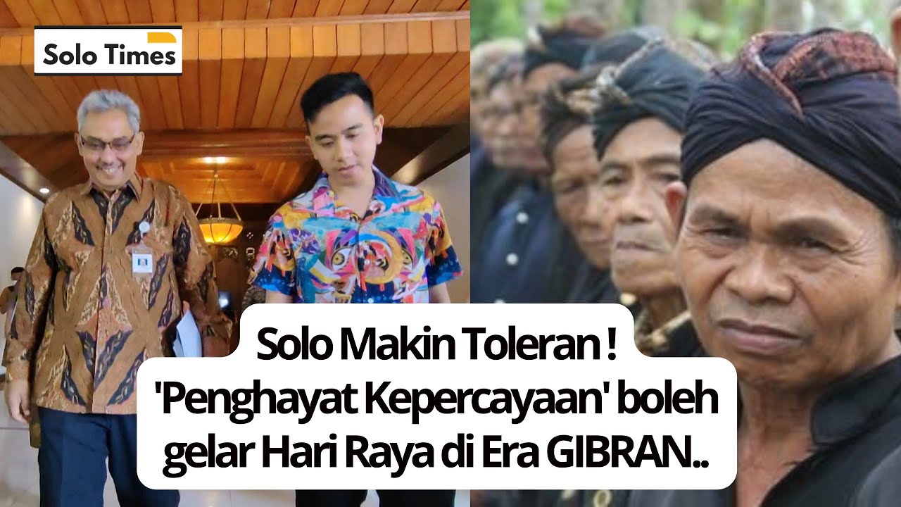 Tak hanya 6 Agama! GIBRAN Beri Ruang 'Penghayat Kepercayaan Tuhan YME' Gelar Acara di Balaikota..