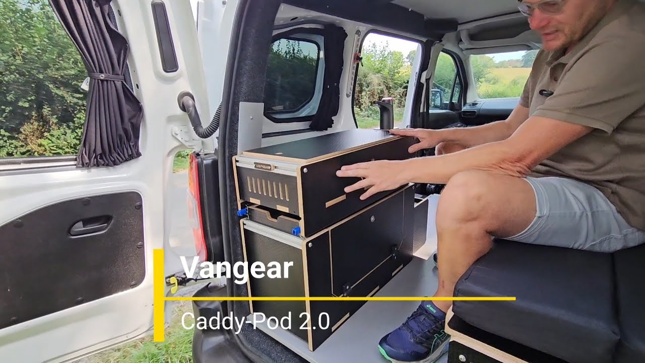 Vangear Caddy-Pod sliding campervan kitchen 