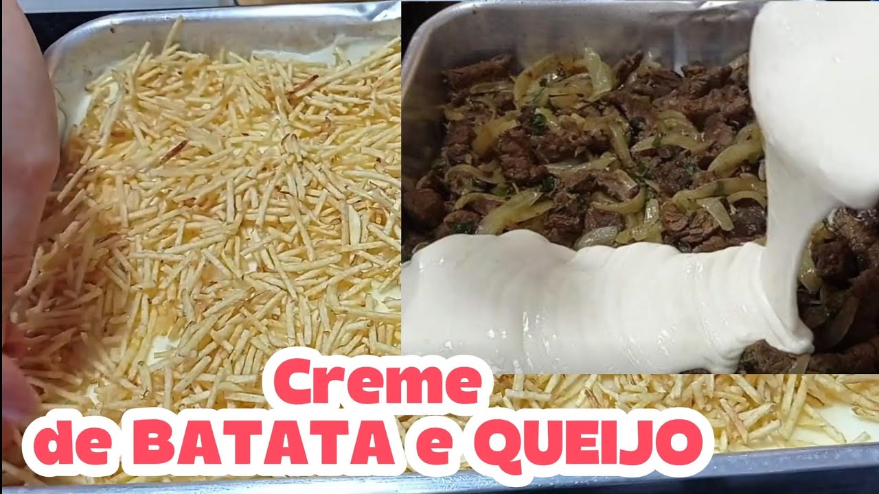 MAMINHA AO FORNO com Creme de Batata e Queijo 