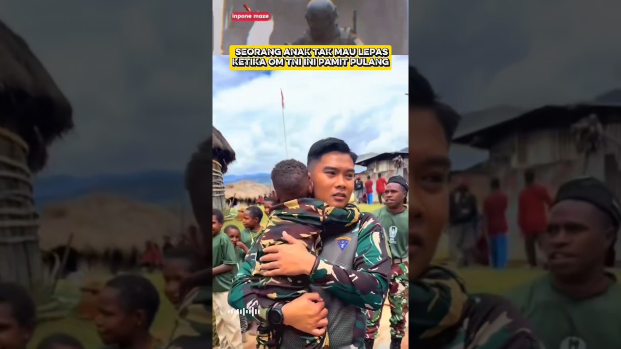 Momen Haru Ketika Seorang Anggota TNI Pamit Pulang‼️ 