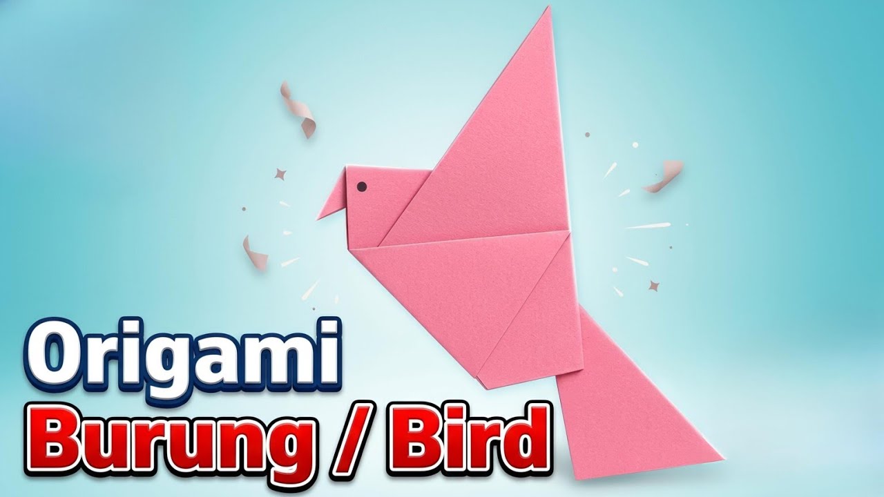Origami Burung | Membuat Burung dari Kertas Origami Mudah