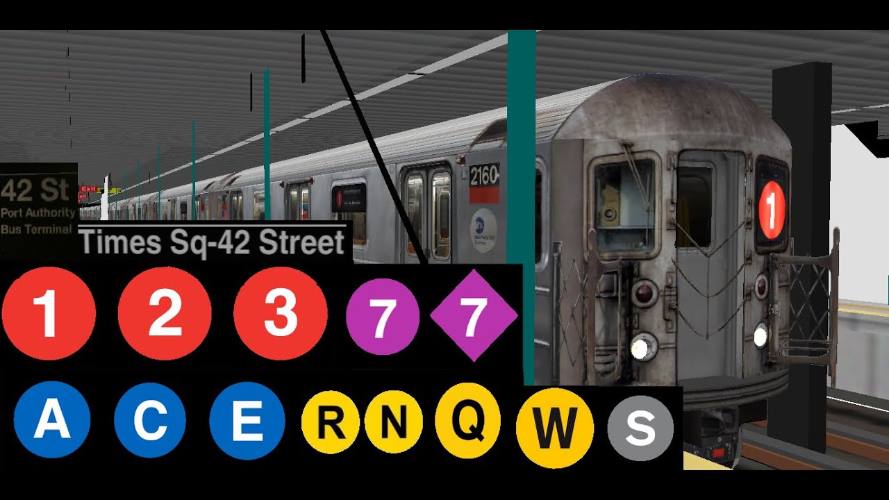 OpenBVE Time Sp- 42nd St 1 2 3 7 A C E N Q R W S