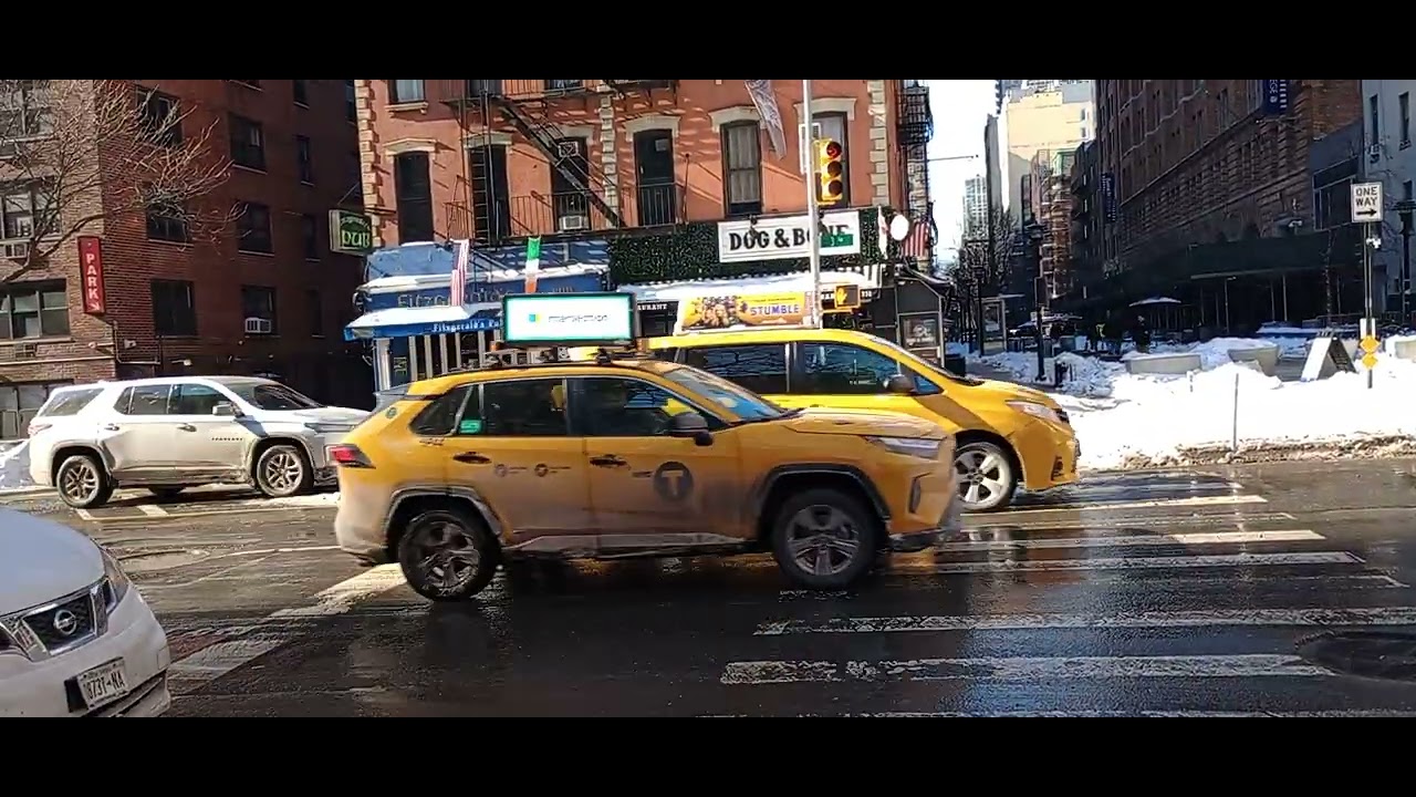 Winter Day on 3rd Ave, New York City 