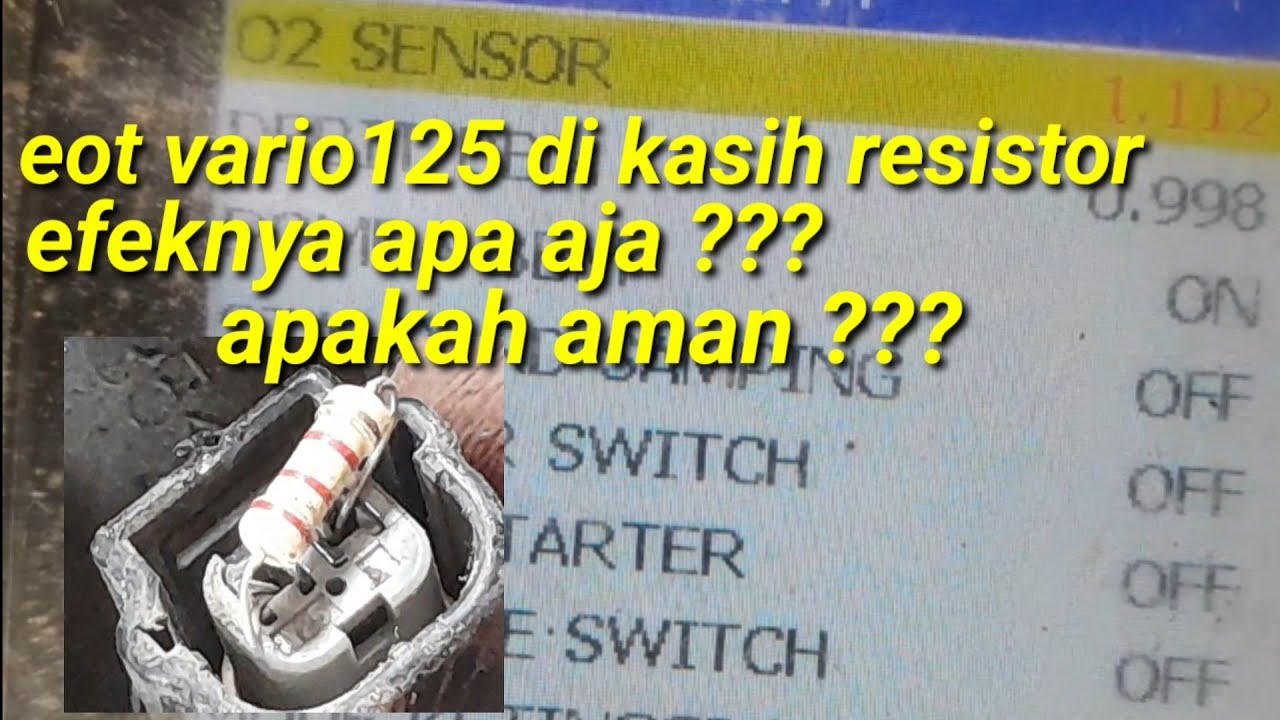 dampak sensor temperatur vario125 di kasih resistor
