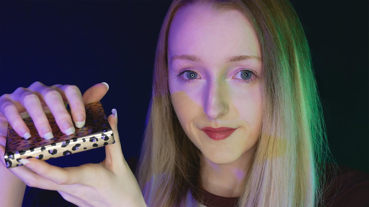 ASMR Close Whispers & Long Nail Tapping
