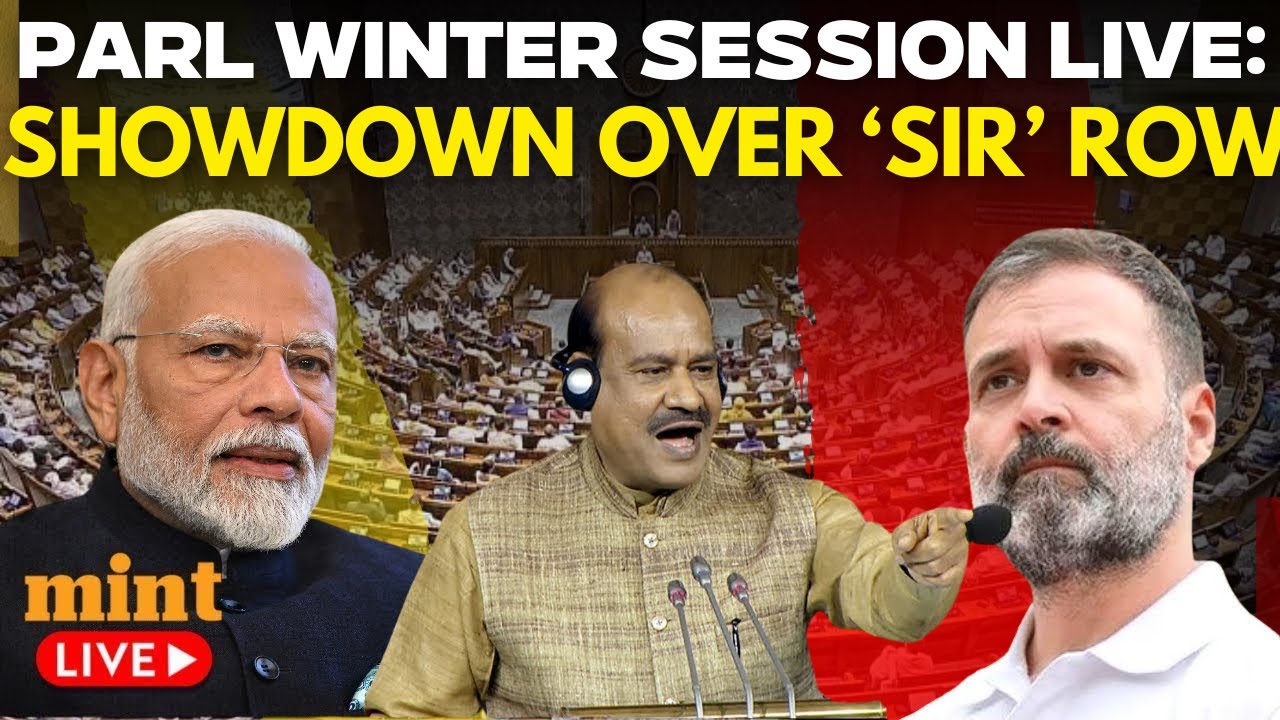 Lok Sabha LIVE: Opposition Vs Centre Over 'SIR' | Parliament Winter Session LIVE | BJP | Congress