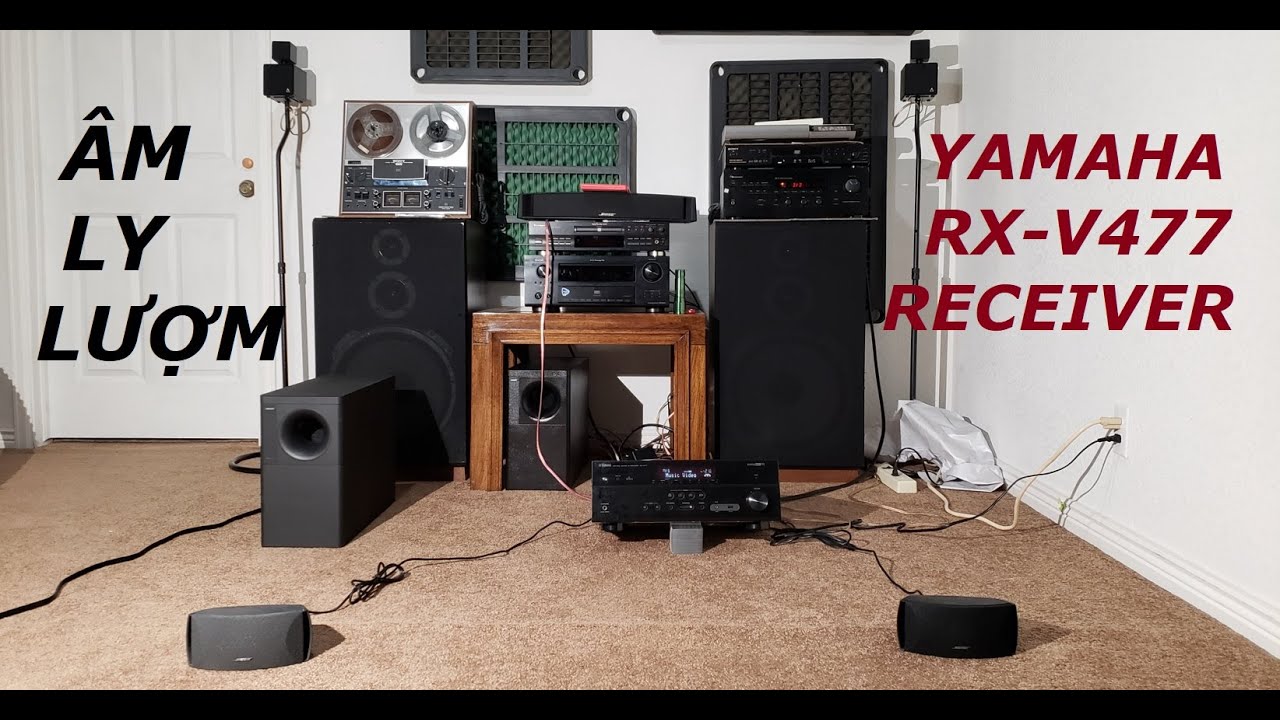 YAMAHA  RX-V477 RECEIVER 5.1 Review Âm Ly Mới Lượm