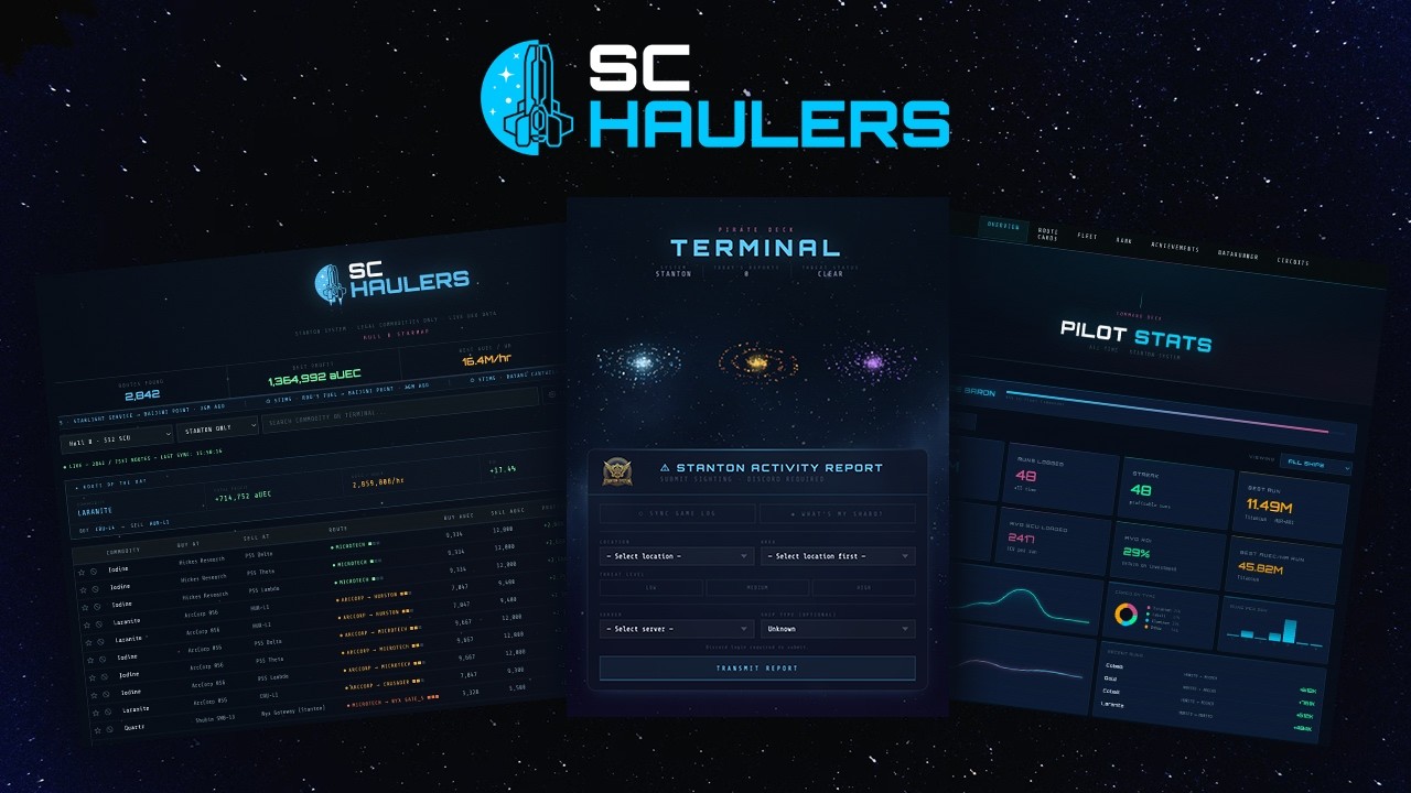 Schaulers &mdash; The Star Citizen Trade Tool for Serious Haulers