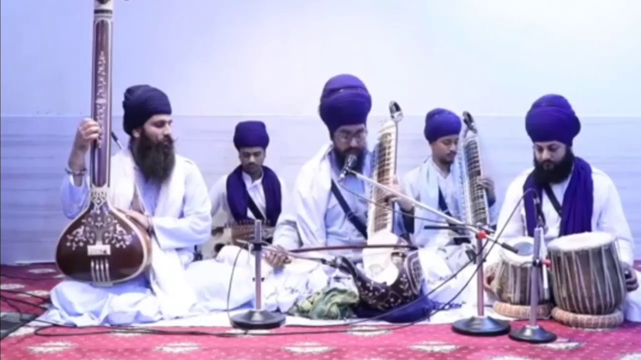Raag Bilawal Dakhni Shabed kirtan singing with string instruments. ਤੰਤੀ ਸਾਜ Sikh music