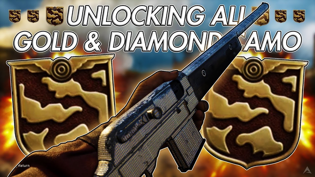UNLOCKING GOLD AND DIAMOND CAMO FOR SHOTGUNS IN 1 GAME! (WW2 Unlocking Chrome Camo)