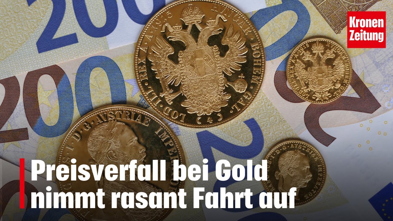 Preisverfall bei Gold nimmt rasant Fahrt auf | krone.tv NEWS