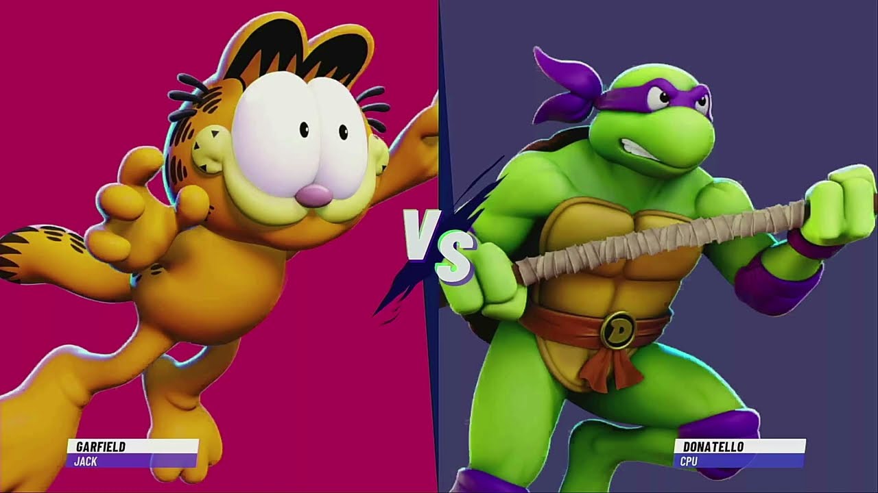 Nickelodeon All Star Brawl 2 Garfield VS Don