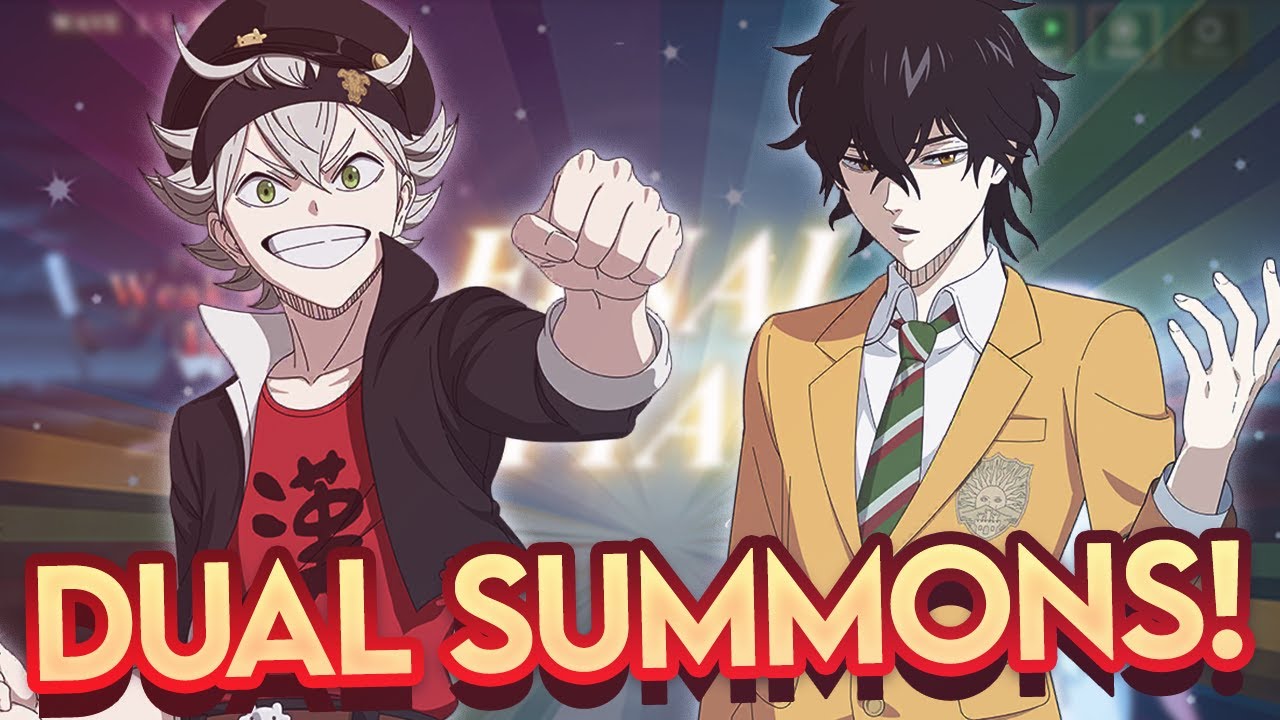First Ever Black Clover Mobile Dual Summons!