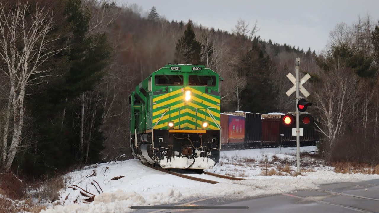 Quite The Horn! NBSR 6401 Leads Train 120 Out Of Welsford Towards Nerepis!