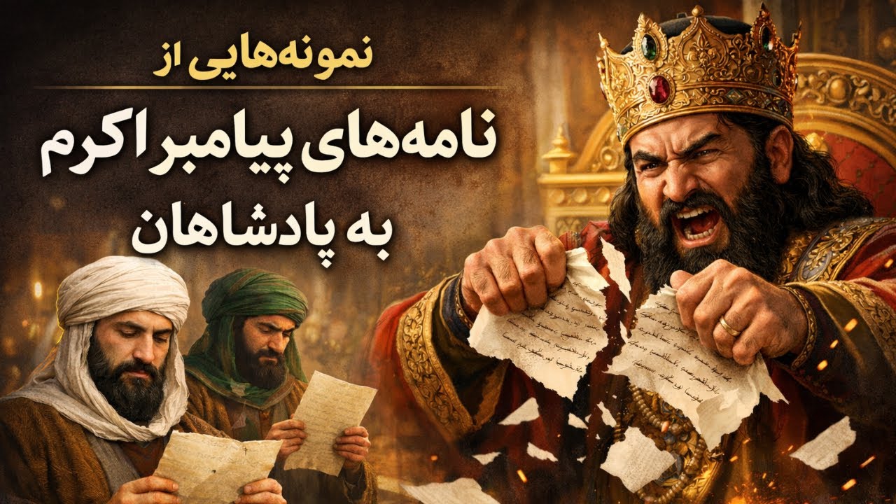 نمونه‌هایی از نامه‌های پیامبر اکرم صلی الله علیه و سلم به پادشاهان