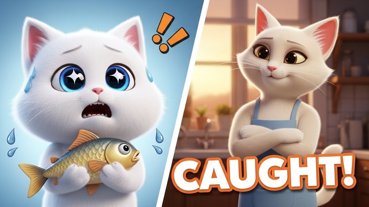 SnowCat's SECRET SPY MISSION 🐱🐟 Funny Cat Animation for Kids