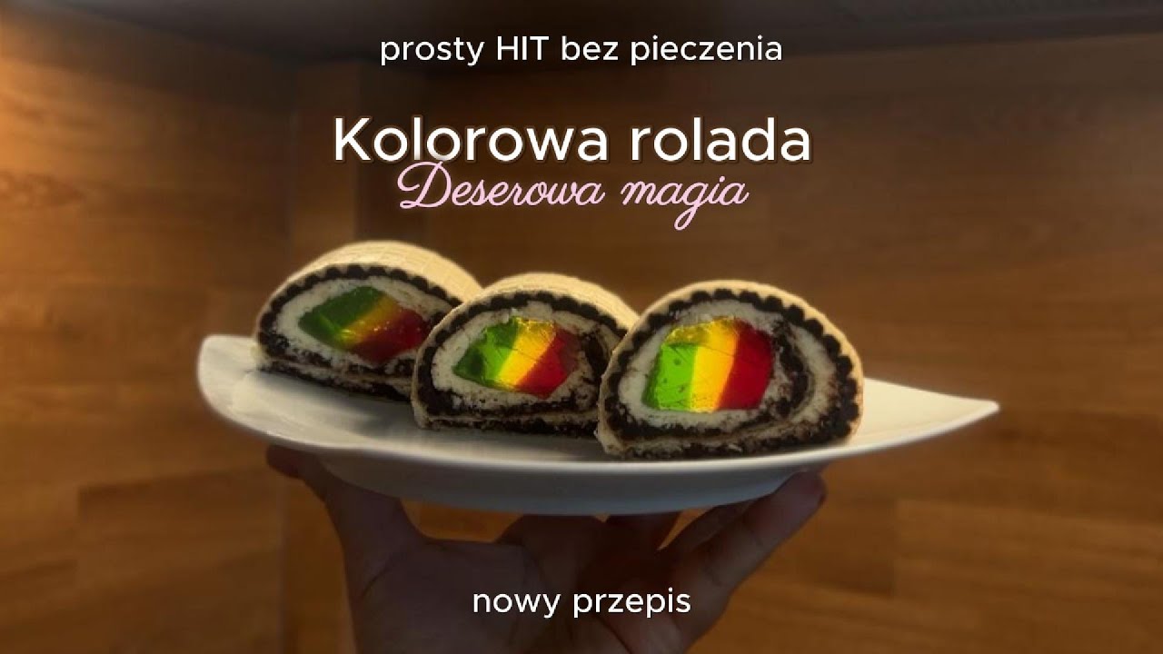 Domowa Rolada z Wafli, Galaretki i Kremu &ndash; HIT na każdą okazję! Bez Pieczenia