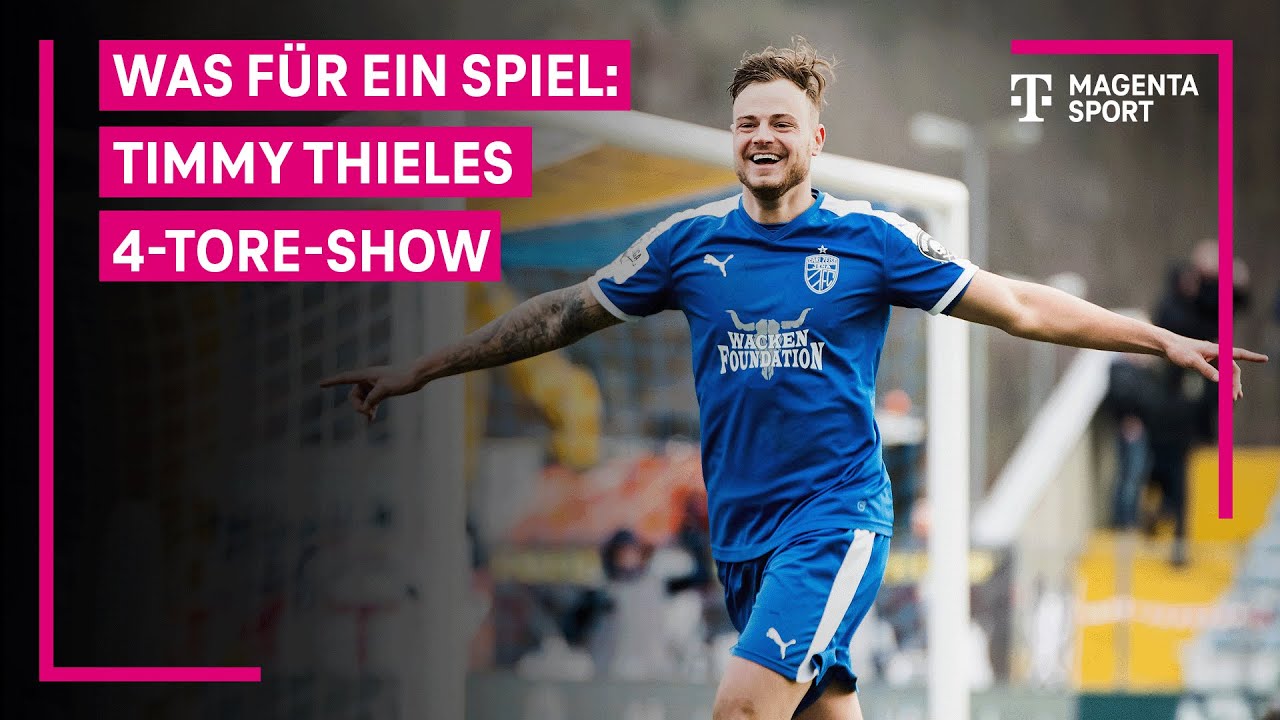 Timmy Thiele reagiert auf seine 4-Tore-Show | 3. Liga | MAGENTA SPORT