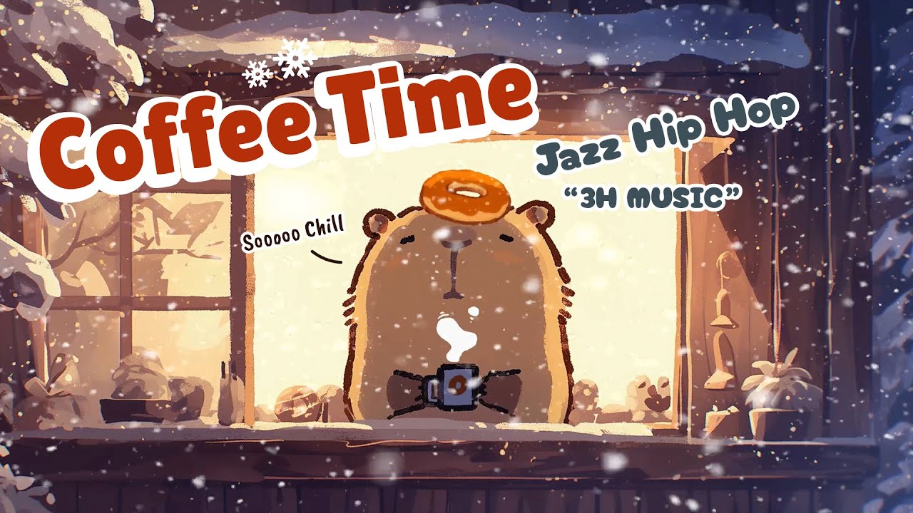 “Last Snow of Winter?” Capybara Coffee Lofi Beats ☕️ Jazz Hip Hop | Study & Relax Music
