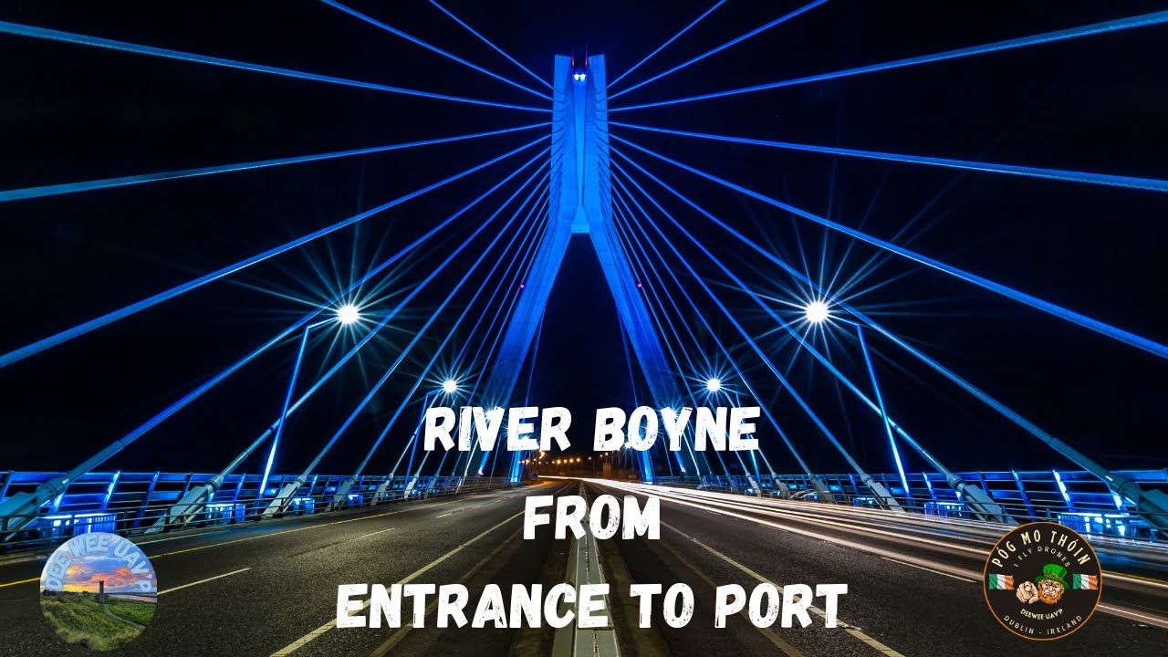 The River Boyne | Entrance To Port | DJI Mavic 3 Classic | Ireland 4K