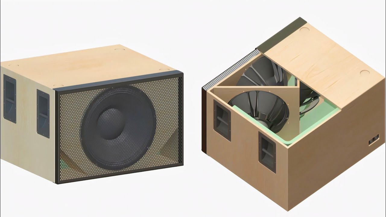 Extended LF Reflex Isobaric Subwoofer B&C SPEAKERS S221IB 
