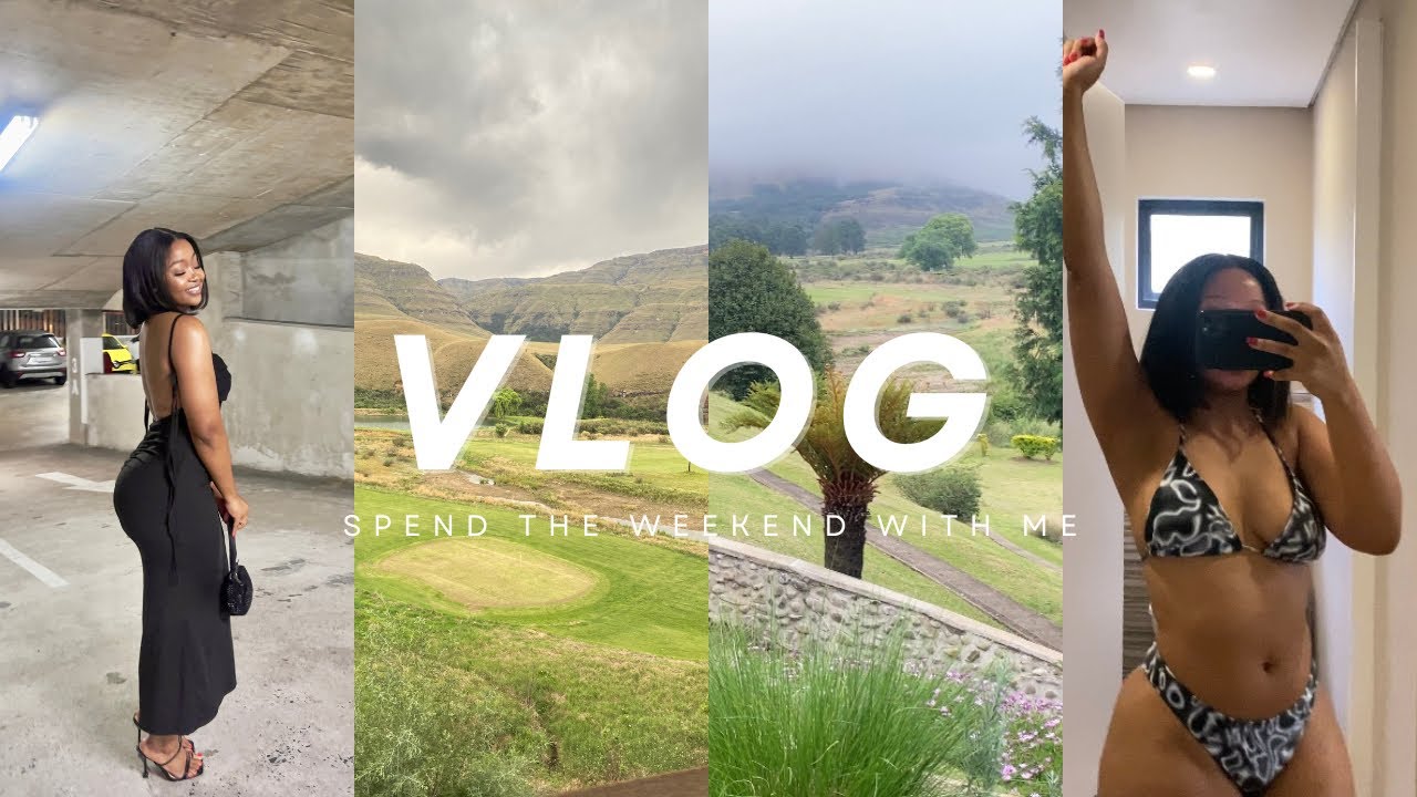 Messy VLOG| road trip to southern Drakensburg| dinner, swimming, baboons, rugby + bad weather