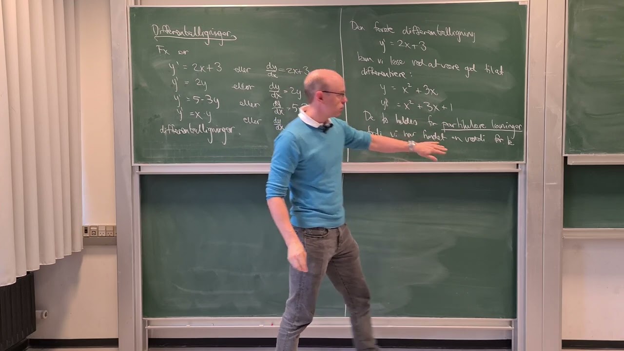 Differentialligninger - intro (med differentialregning)