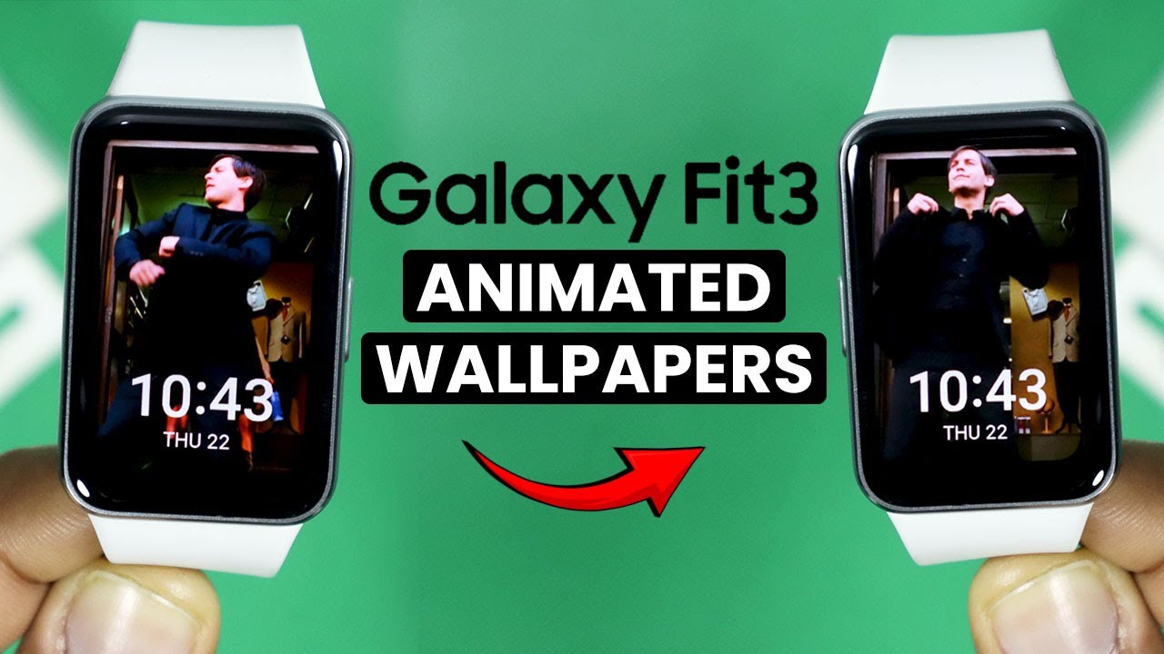 Samsung Galaxy Fit 3: Set Custom Animated Watch Face 🔥