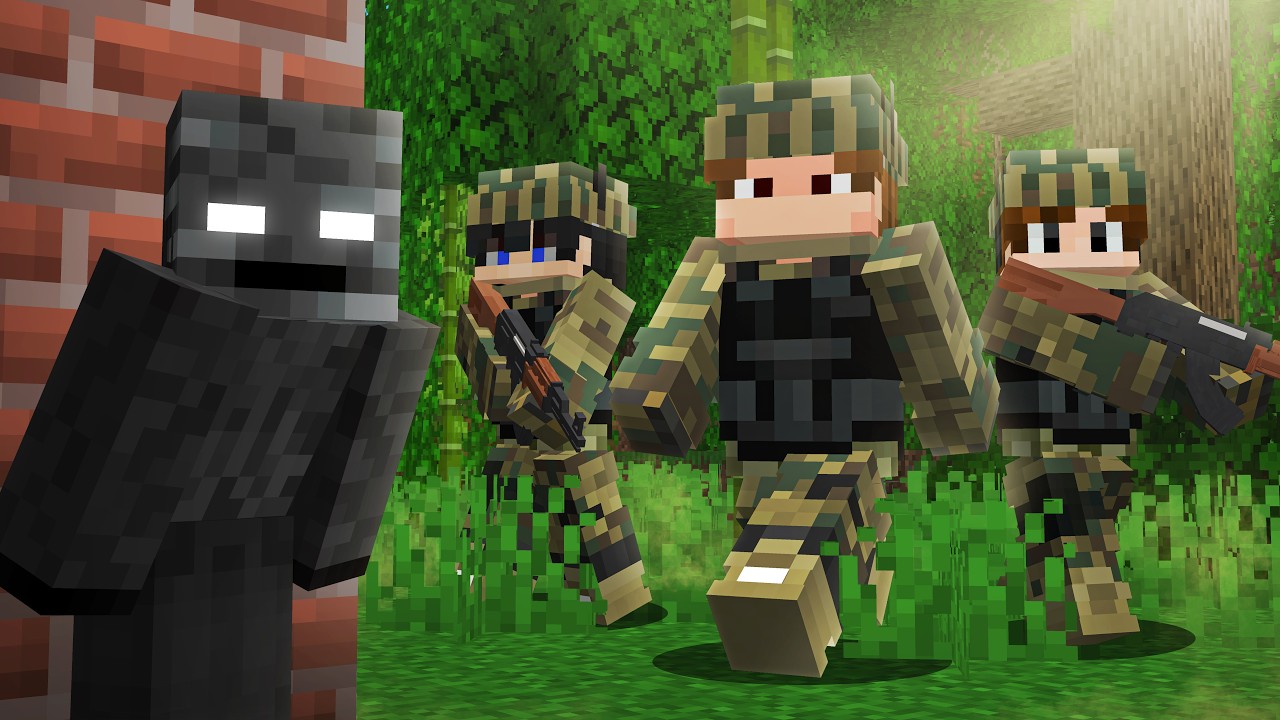 100 GRACZY symuluje WOJNE w MINECRAFT!