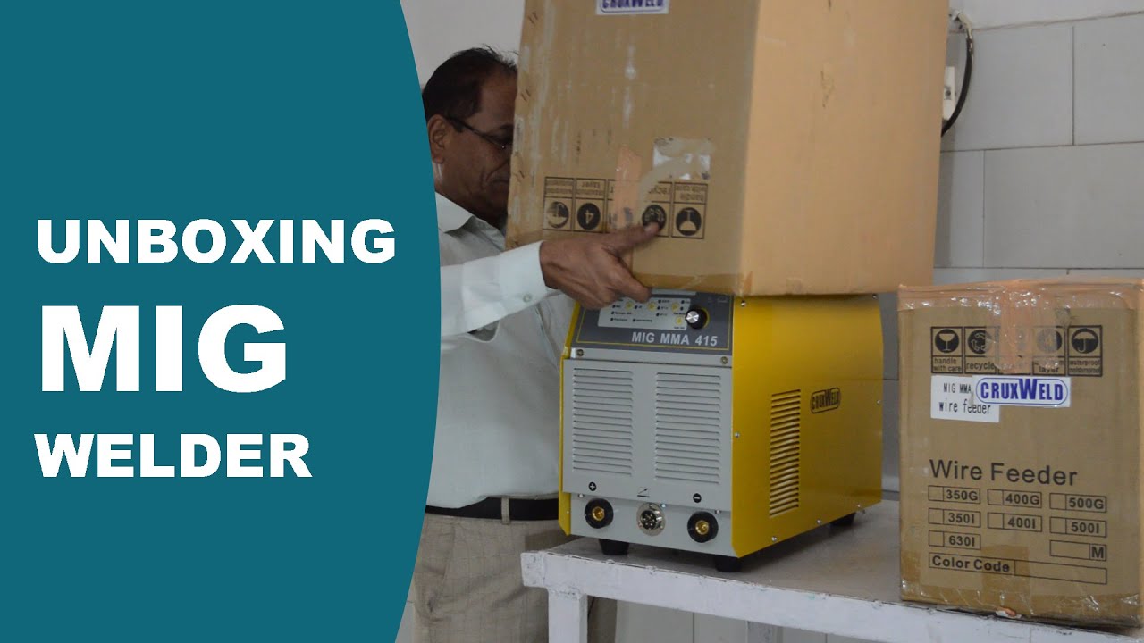 Unboxing and Setting Up A MIG Welding Machine - Welding Review