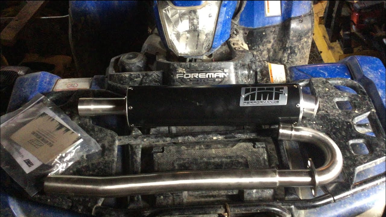 Как установить полную выхлопную систему HMF на Honda Foreman 520/Rancher 420 2020 года выпуска и ...