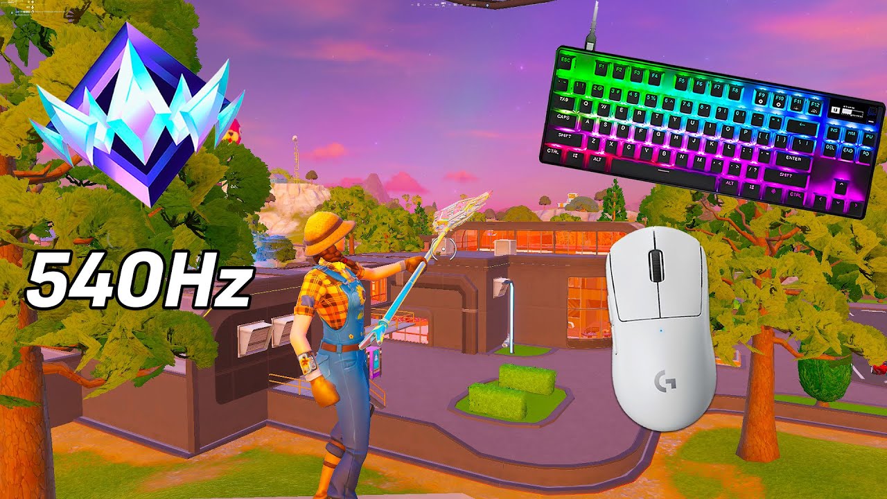 Steelseries Apex Pro ASMR Chill🤩Fortnite Ranked Reload Satisfying Keyboard 360 FPS Smooth 4K