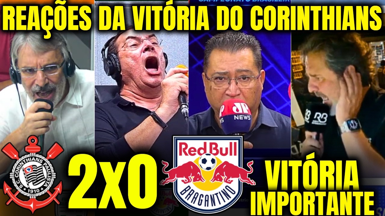 REAÇÕES DOS OSCAR ULISSES, ULISSES COSTA, EDER LUIZ E VAMPETA à VITÓRIA CORINTHIANS 2X0 BRAGANTINO