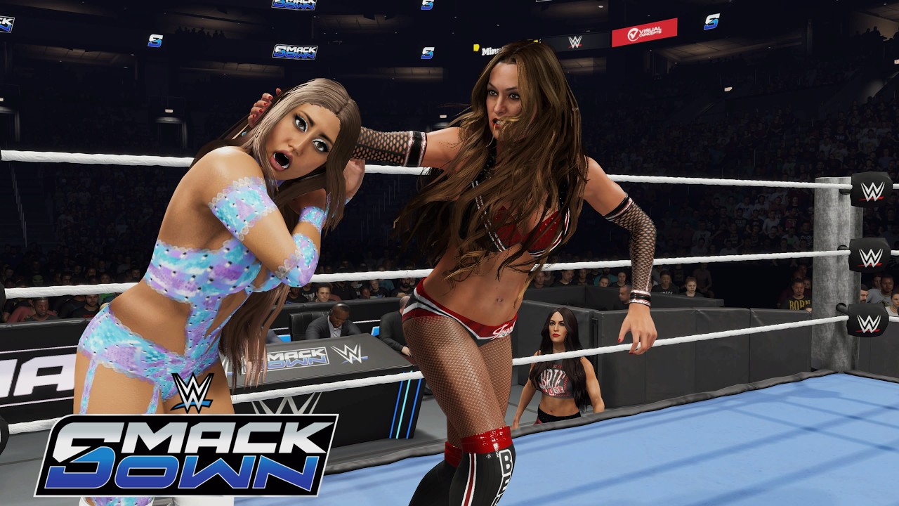WWE 2K25 SMACKDOWN - FLORIANE VS NIKKI BELLA (W/BRIE BELLA)
