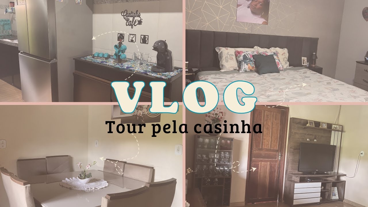 VLOG-TUOR PELA CASINHA-Casinha simples na roça. 🩵✨🩵✨🩵✨🩵