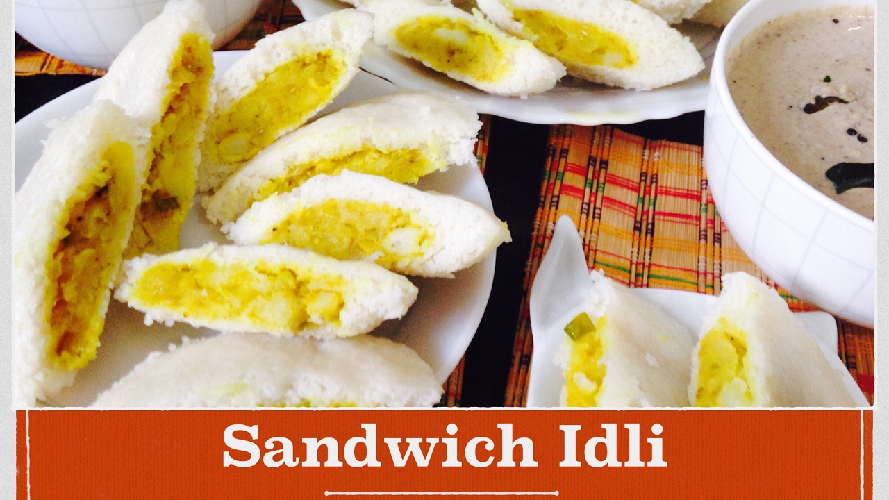 Sandwich Idli Recipe | How to make Easy stuffed Idli | With batter | Healthy Vegan Breakfast