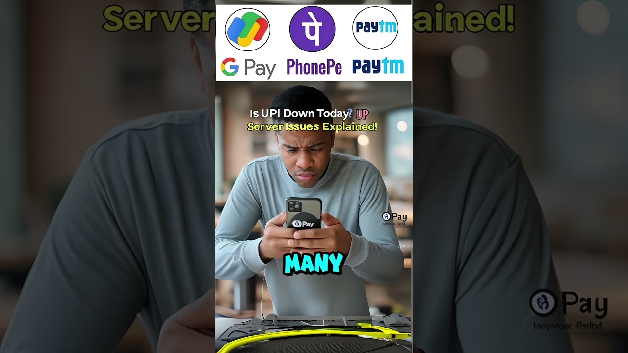 Paytm / PhonePe UPI Crash 🔥 UPI Not Working? What&rsquo;s Going Wrong Today | UPI Server Down #shorts