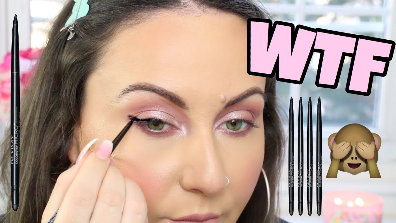 *NEW* REVLON ColorStay Micro Hyper Precision Gel Eyeliner with Smudger Review!!