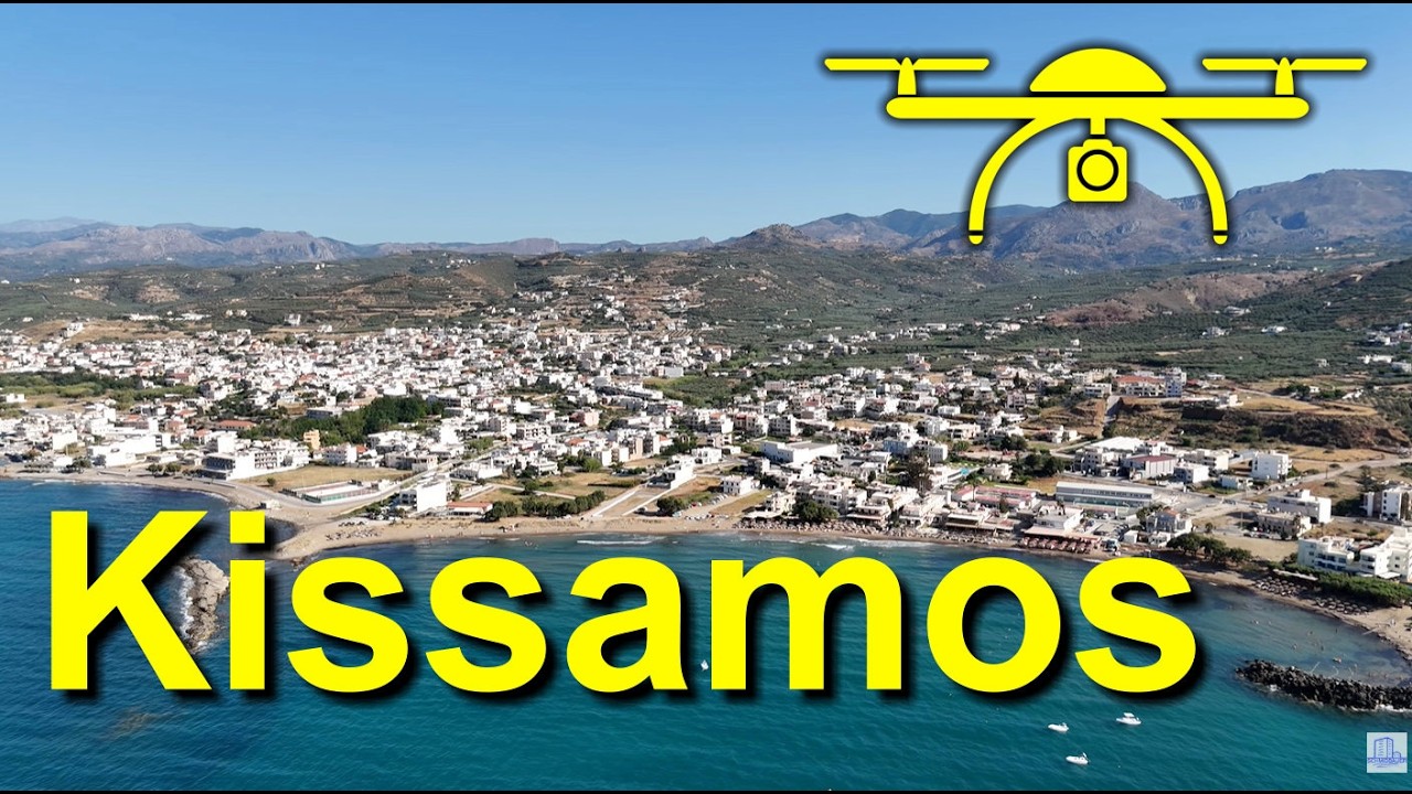 Kissamos – Chania – Kreta – von oben – 4K Drohnenvideo – Crete drone video