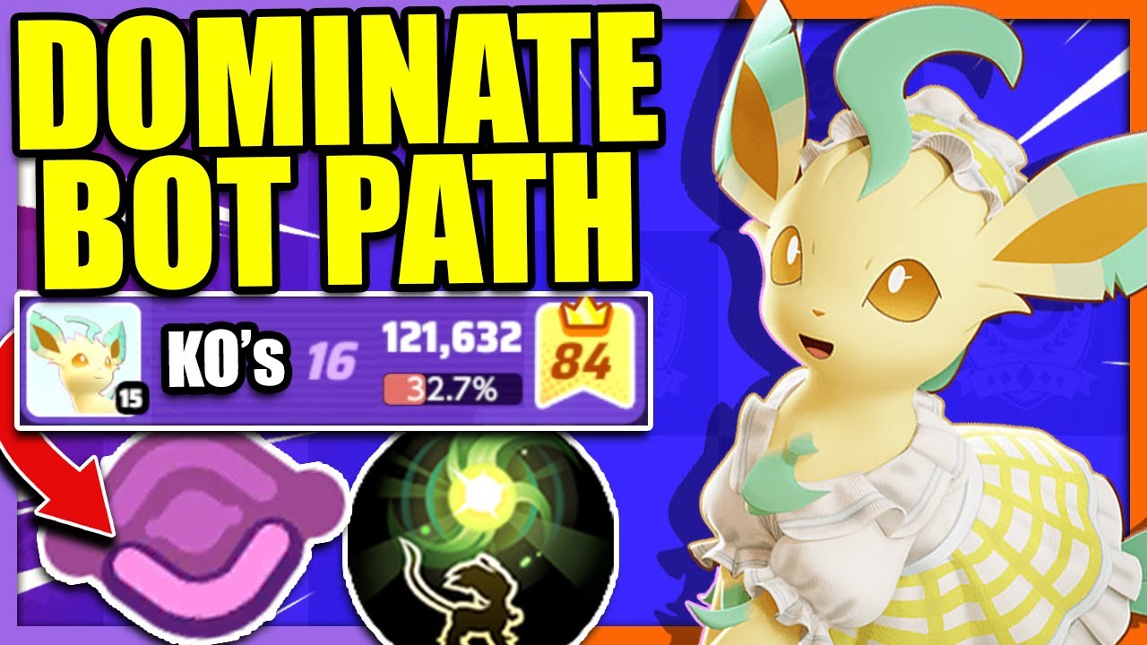 Nothing has a chance against SOLAR BLADE LEAFEON in PATH | Pokemon Unite