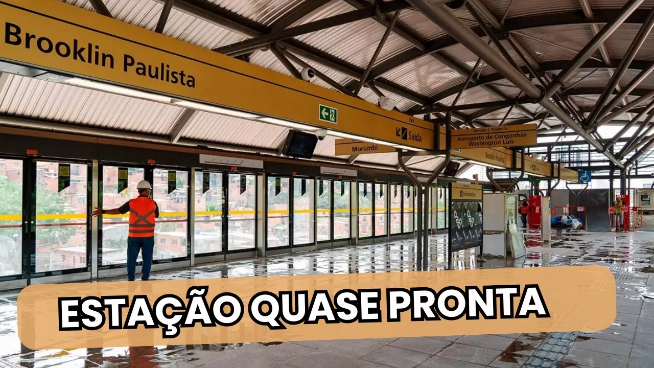 POR DENTRO DA FUTURA ESTAÇÃO BROOKLIN PAULISTA NA LINHA 17