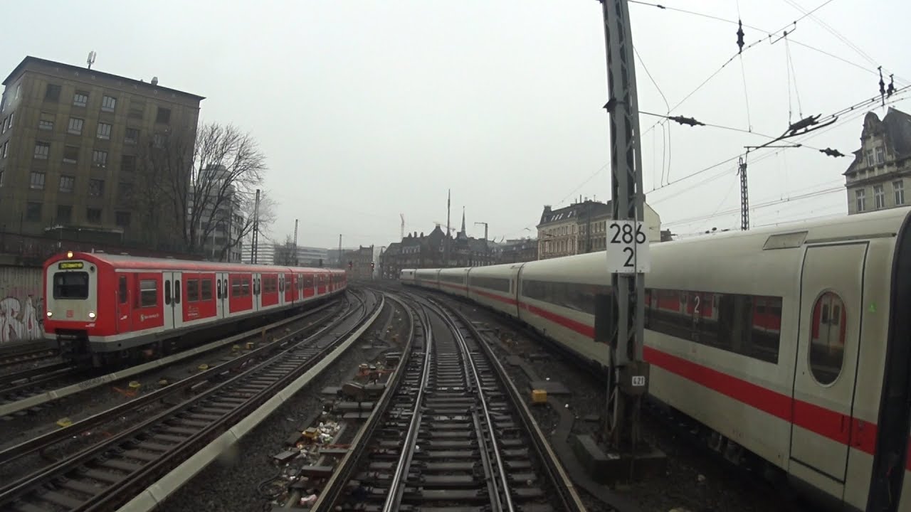 Führerstandsmitfahrt BR474 S-Bahn Hamburg S31 Altona - Neugraben [03/2018]